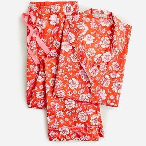 NWT Long-sleeve cotton poplin pajama set in poppy fields